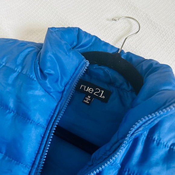 Rue 21 Purple/Blue Quilted Lightweight Vest | Size Medium - Picture 3 of 4